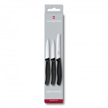 Victorinox 3 Parça Soyma Bıçağı Seti (Siyah) (VT 6.7113.3)