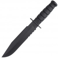 KA-BAR Fighter Black-Serrated