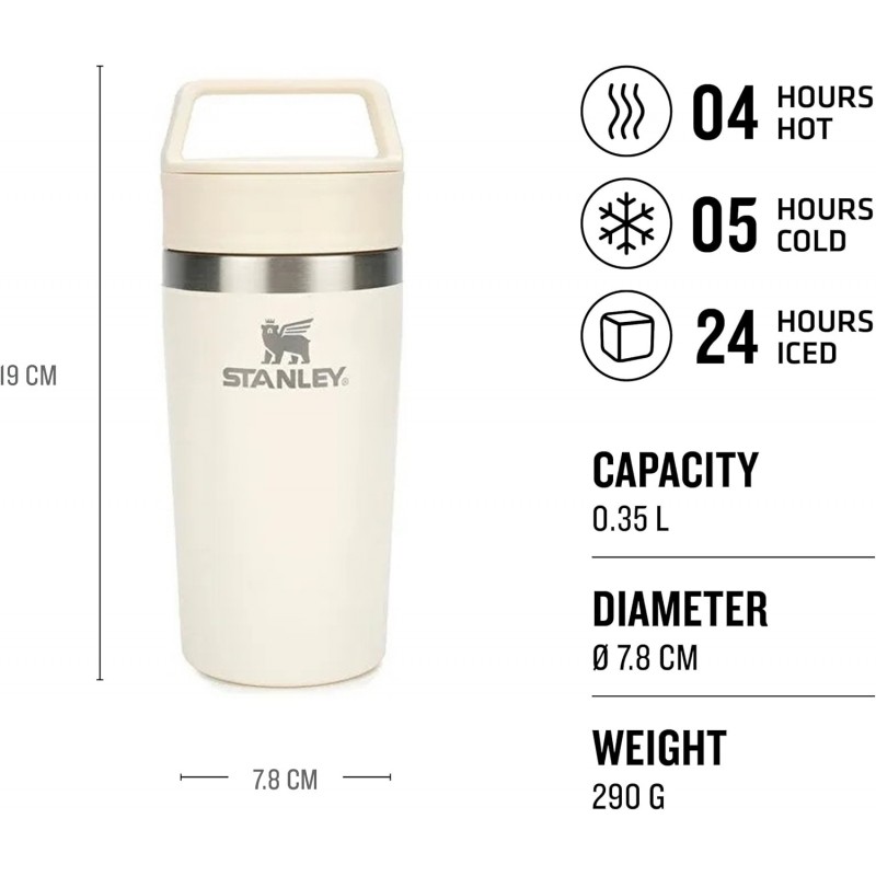 Stanley The Café-To-Go Travel Mug 0.35L (Cream Gloss)