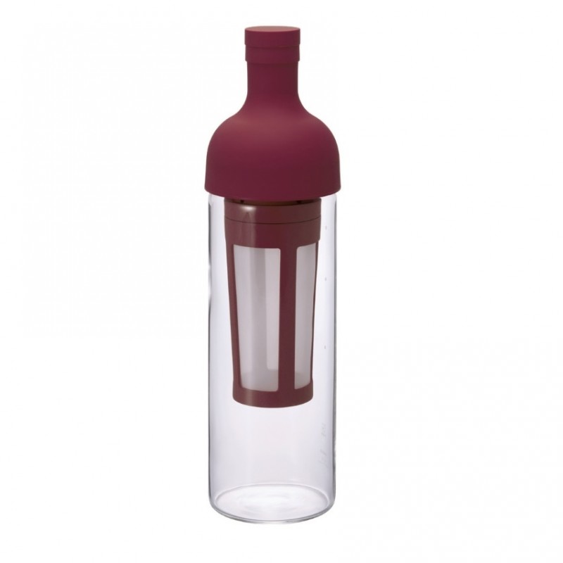 Hario Cold Brew Coffee Filter in Bottle (Cranberry Red)