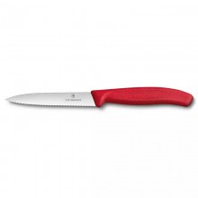 Victorinox 10 cm Tırtıklı Mutfak Bıçağı (Kırmızı) (VT 6.7731)
