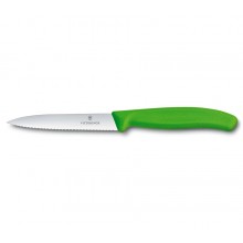 Victorinox 10 cm Tırtıklı Mutfak Bıçağı (Yeşil) (VT 6.7736.L4)