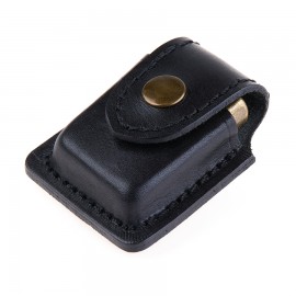 Zippo Çakmaklar için Deri Kılıf (Siyah)