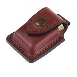 Zippo Çakmaklar için Deri Kılıf (Kahverengi)