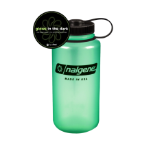 Nalgene 1 LT (Tritan) Glow Green-Black Cap Suluk 
