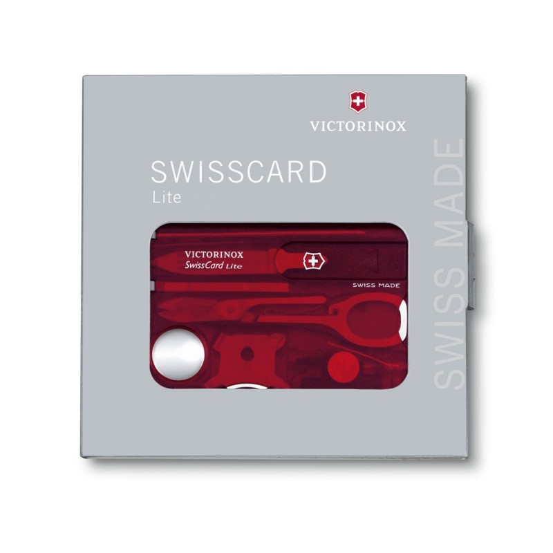 Victorinox Swiss Card Lite (Red Transparent)