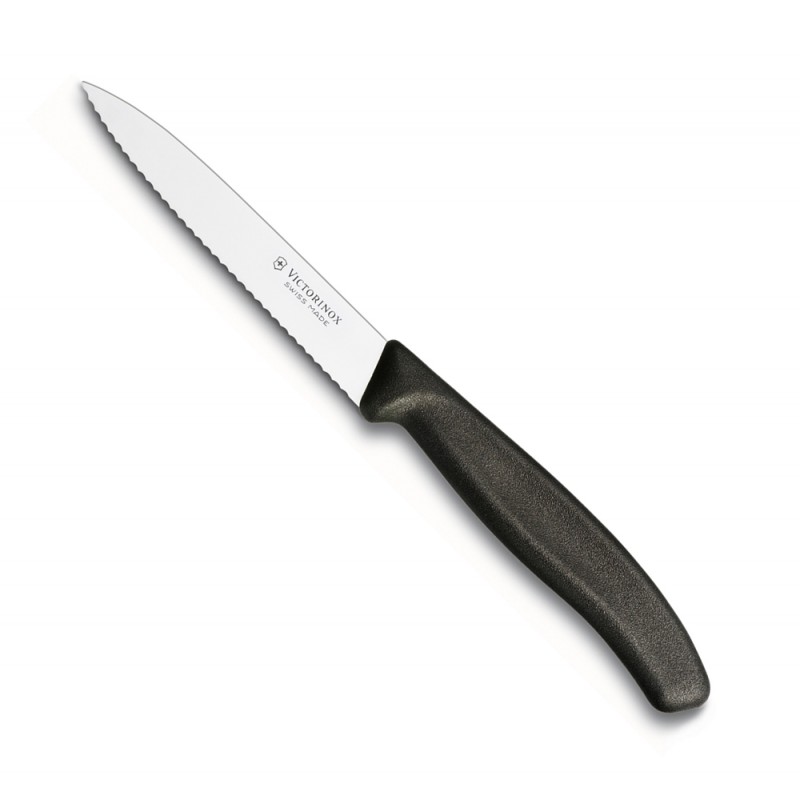Victorinox Swiss Classic Meyve Bıçağı Tırtıklı (8 cm) (Siyah)