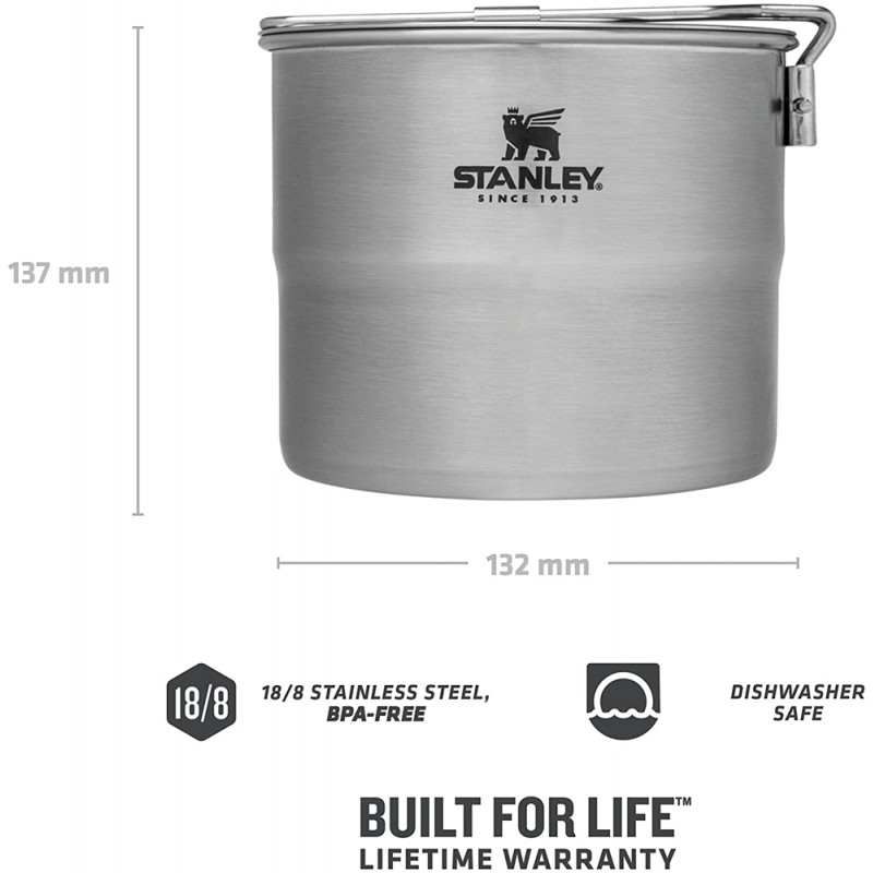 Stanley Adventure Stainless Steel Cook Set for Two 