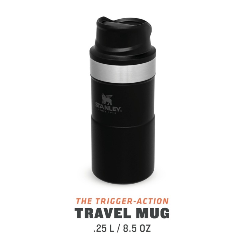 Stanley Classic The Trigger-Action Travel Mug 0.25 LT (Siyah)