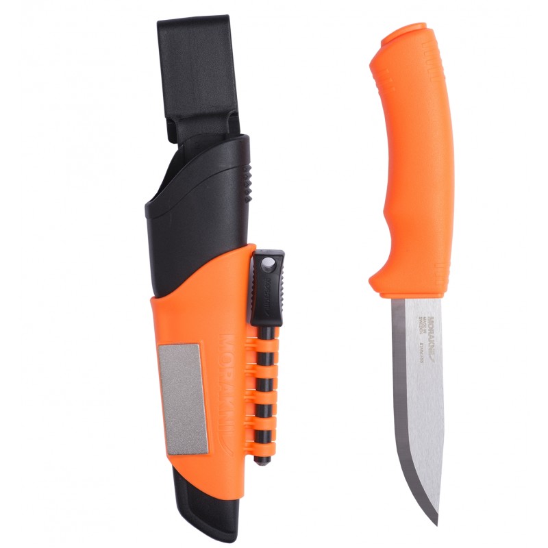 Morakniv Bushcraft Survival Stainless Hi-Vis Orange – Bernal Cutlery