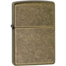 Zippo Regular Flat Bottom Antique Brass